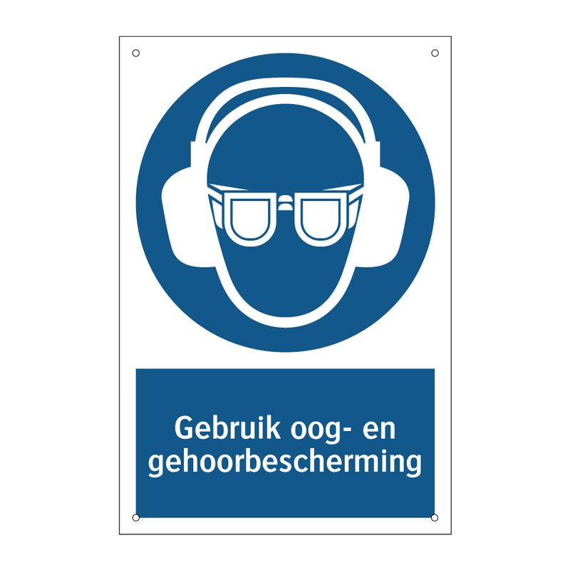 Gebruik oog- en gehoorbescherming & Gebruik oog- en gehoorbescherming