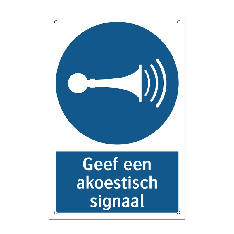 Geef een akoestisch signaal & Geef een akoestisch signaal & Geef een akoestisch signaal