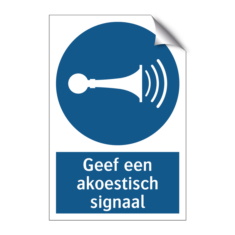 Geef een akoestisch signaal & Geef een akoestisch signaal & Geef een akoestisch signaal