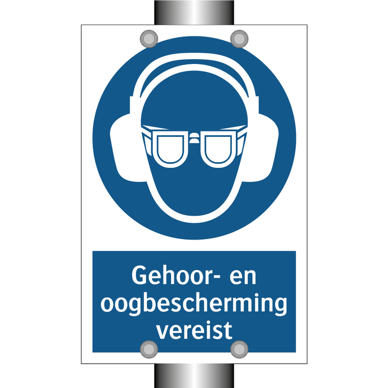 Gehoor- en oogbescherming vereist & Gehoor- en oogbescherming vereist