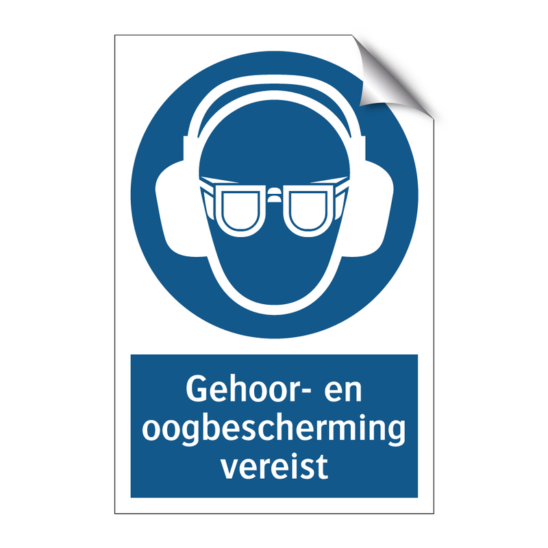 Gehoor- en oogbescherming vereist & Gehoor- en oogbescherming vereist