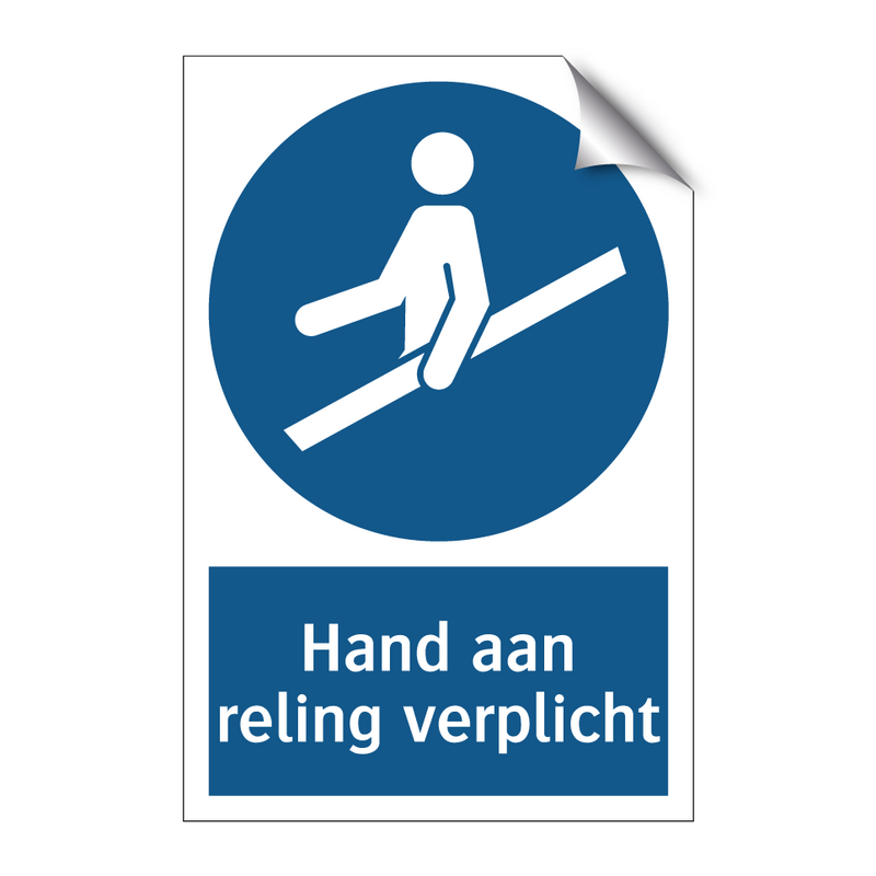 Hand aan reling verplicht & Hand aan reling verplicht & Hand aan reling verplicht