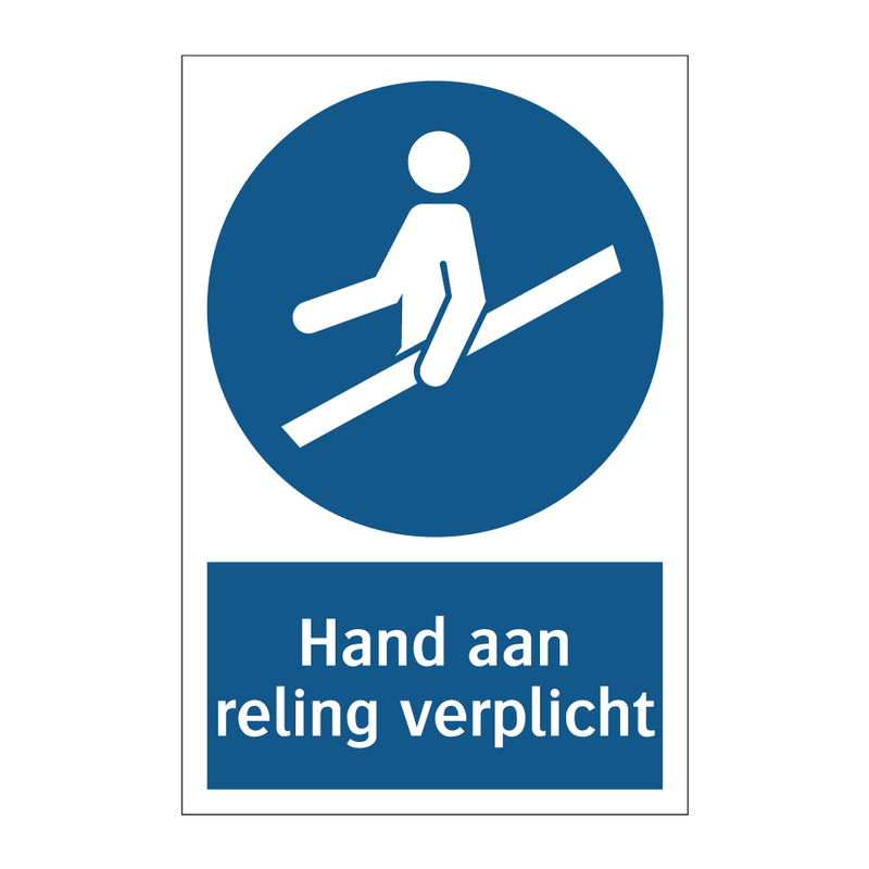 Hand aan reling verplicht & Hand aan reling verplicht & Hand aan reling verplicht