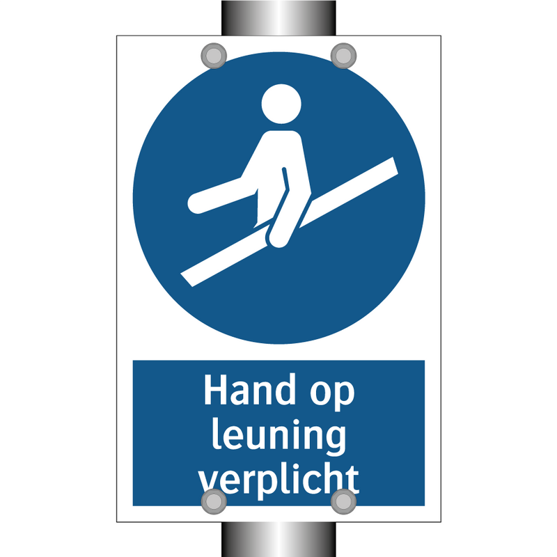 Hand op leuning verplicht & Hand op leuning verplicht & Hand op leuning verplicht