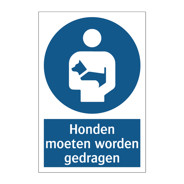 Honden moeten worden gedragen & Honden moeten worden gedragen & Honden moeten worden gedragen