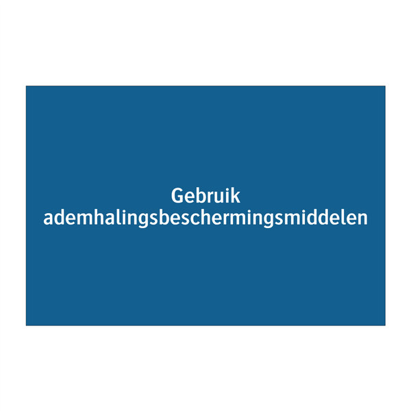 Gebruik ademhalingsbeschermingsmiddelen & Gebruik ademhalingsbeschermingsmiddelen