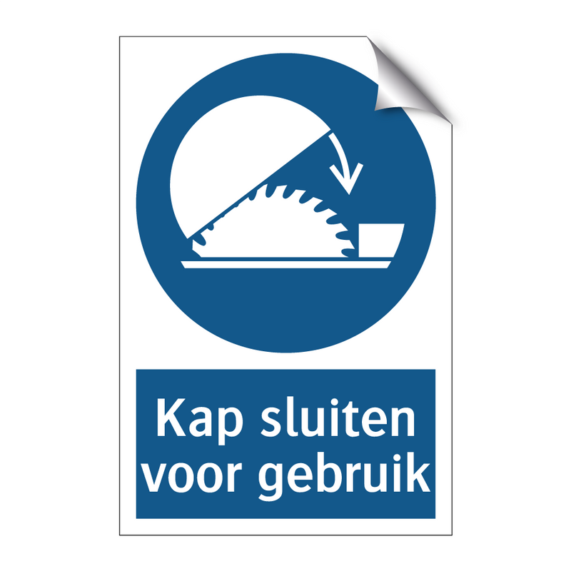 Kap sluiten voor gebruik & Kap sluiten voor gebruik & Kap sluiten voor gebruik