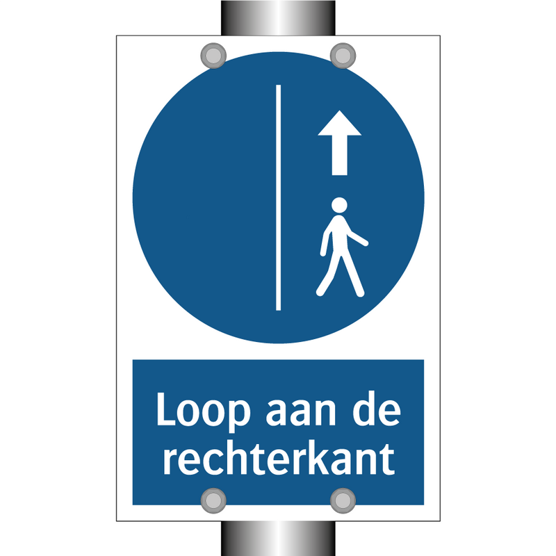 Loop aan de rechterkant & Loop aan de rechterkant & Loop aan de rechterkant