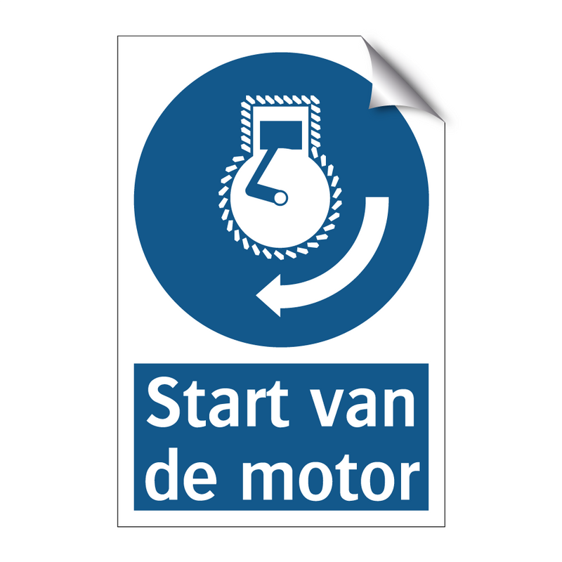 Start van de motor & Start van de motor & Start van de motor & Start van de motor