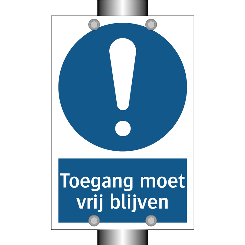 Toegang moet vrij blijven & Toegang moet vrij blijven & Toegang moet vrij blijven