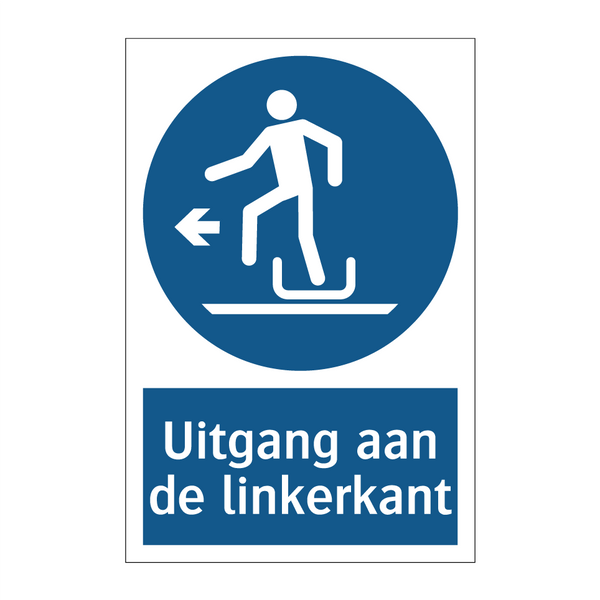 Uitgang aan de linkerkant & Uitgang aan de linkerkant & Uitgang aan de linkerkant