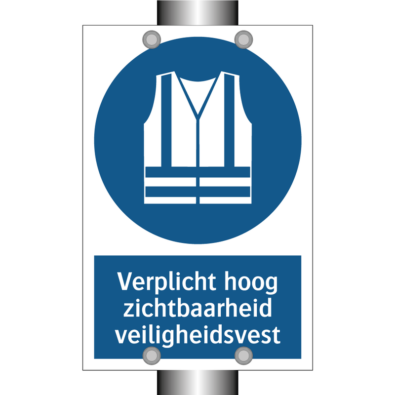 Verplicht hoog zichtbaarheid veiligheidsvest & Verplicht hoog zichtbaarheid veiligheidsvest