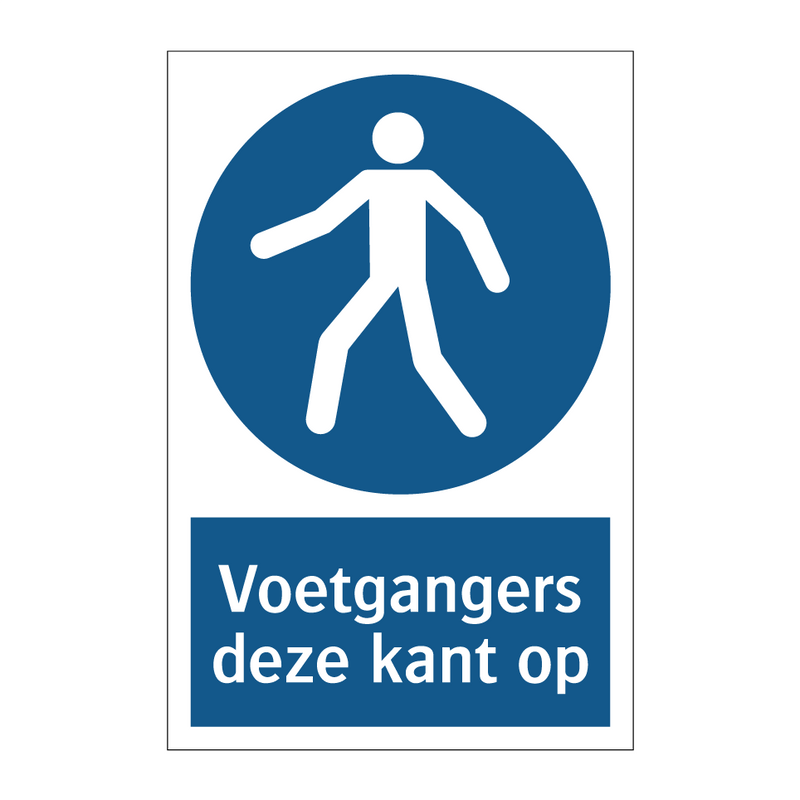 Voetgangers deze kant op & Voetgangers deze kant op & Voetgangers deze kant op