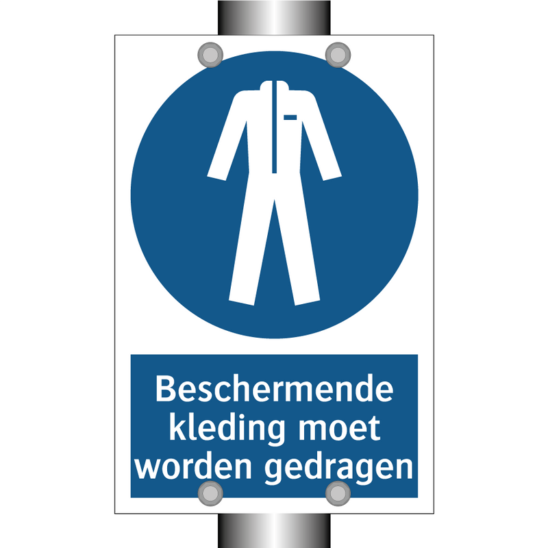 Beschermende kleding moet worden gedragen & Beschermende kleding moet worden gedragen