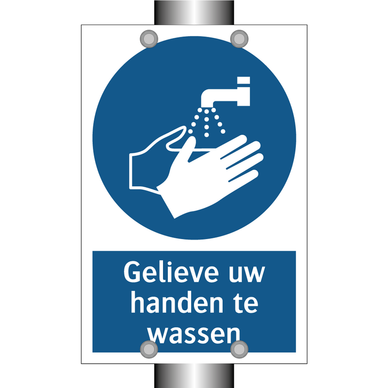 Gelieve uw handen te wassen & Gelieve uw handen te wassen & Gelieve uw handen te wassen