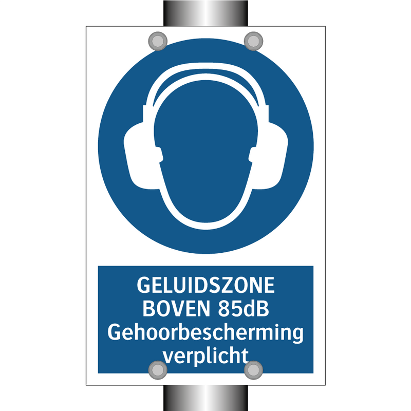 GELUIDSZONE BOVEN 85dB Gehoorbescherming verplicht