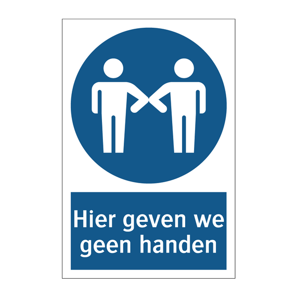 Hier geven we geen handen & Hier geven we geen handen & Hier geven we geen handen