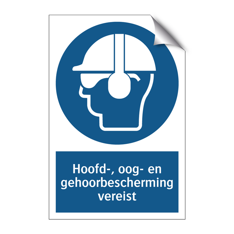 Hoofd-, oog- en gehoorbescherming vereist & Hoofd-, oog- en gehoorbescherming vereist