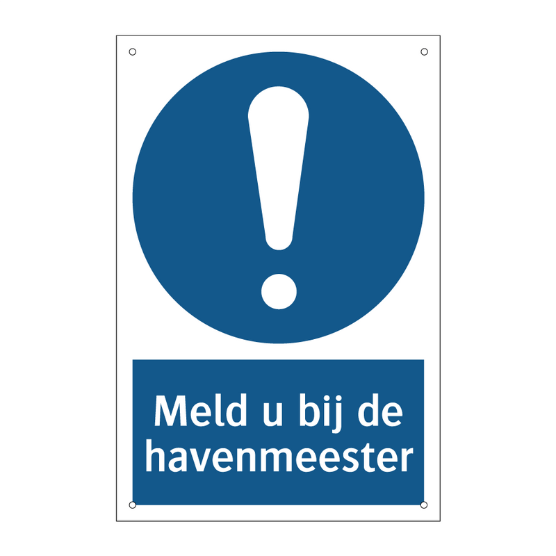 Meld u bij de havenmeester & Meld u bij de havenmeester & Meld u bij de havenmeester