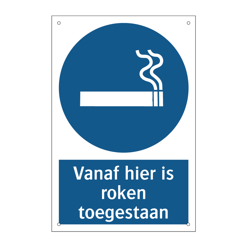 Vanaf hier is roken toegestaan & Vanaf hier is roken toegestaan & Vanaf hier is roken toegestaan