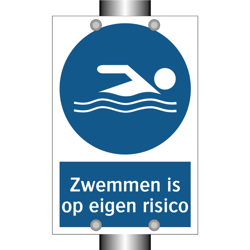 Zwemmen is op eigen risico & Zwemmen is op eigen risico & Zwemmen is op eigen risico