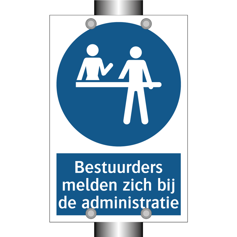 Bestuurders melden zich bij de administratie & Bestuurders melden zich bij de administratie