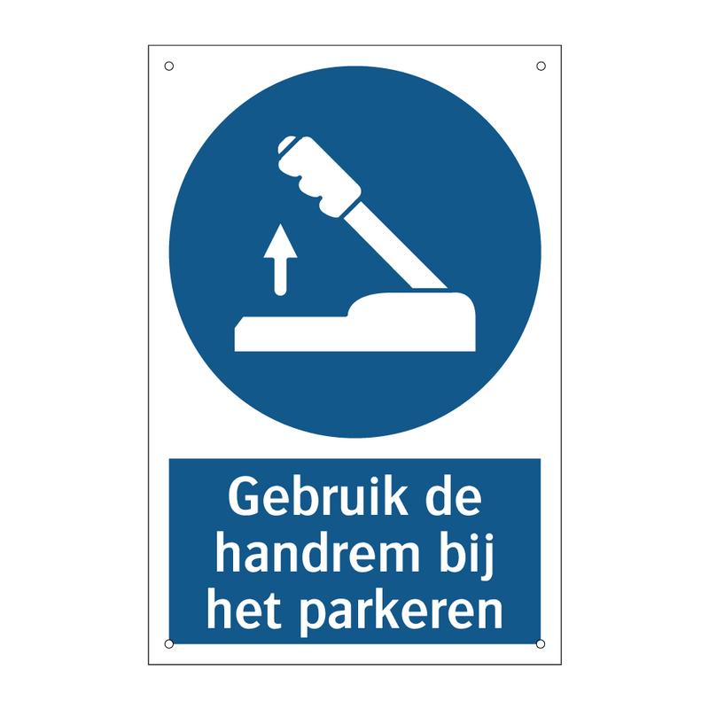 Gebruik de handrem bij het parkeren & Gebruik de handrem bij het parkeren