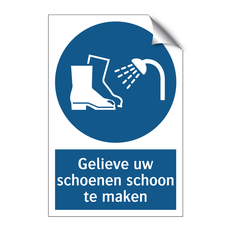 Gelieve uw schoenen schoon te maken & Gelieve uw schoenen schoon te maken