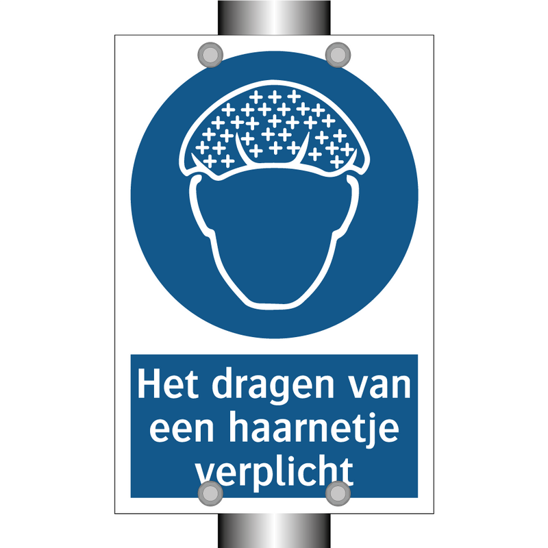 Het dragen van een haarnetje verplicht & Het dragen van een haarnetje verplicht