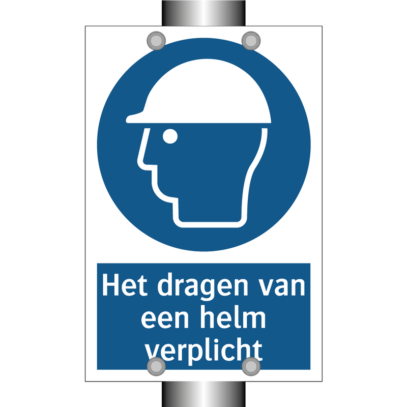 Het dragen van een helm verplicht & Het dragen van een helm verplicht