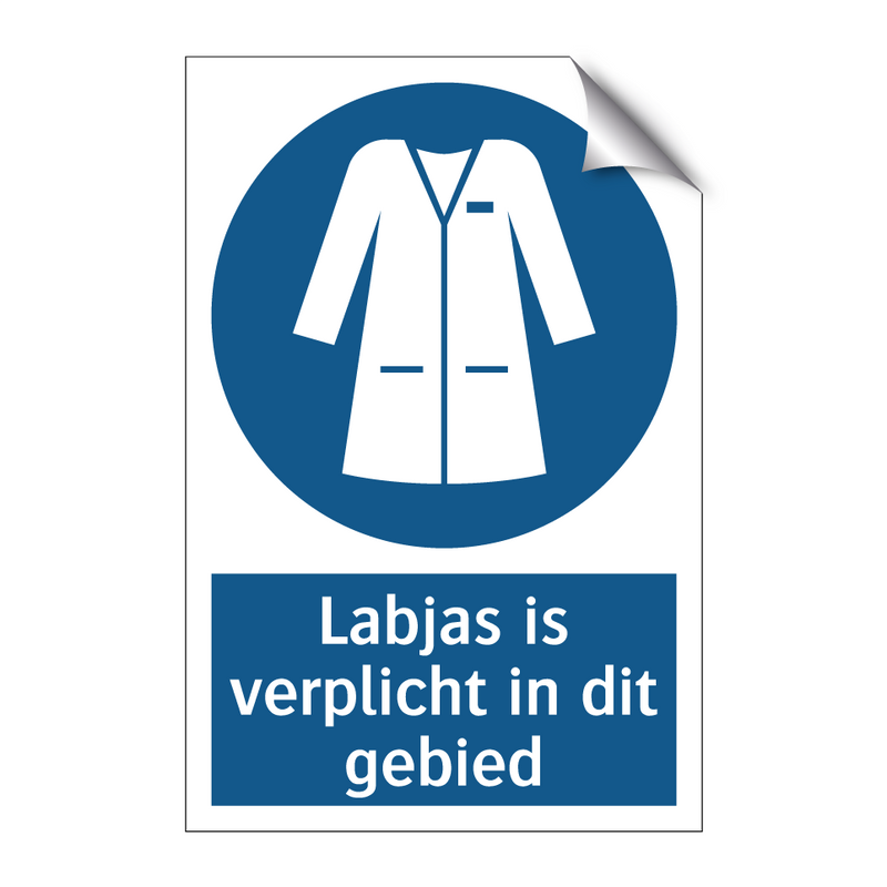 Labjas is verplicht in dit gebied & Labjas is verplicht in dit gebied