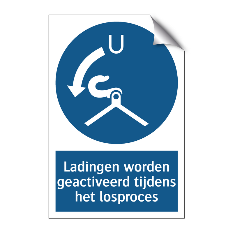 Ladingen worden geactiveerd tijdens het losproces