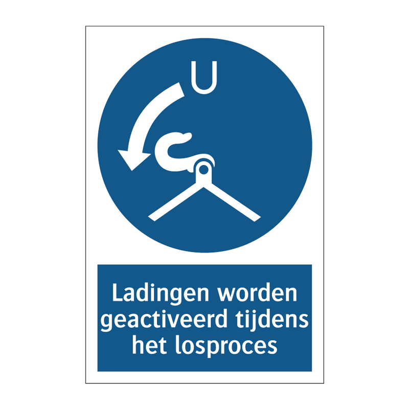 Ladingen worden geactiveerd tijdens het losproces