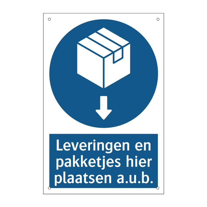 Leveringen en pakketjes hier plaatsen a.u.b. & Leveringen en pakketjes hier plaatsen a.u.b.