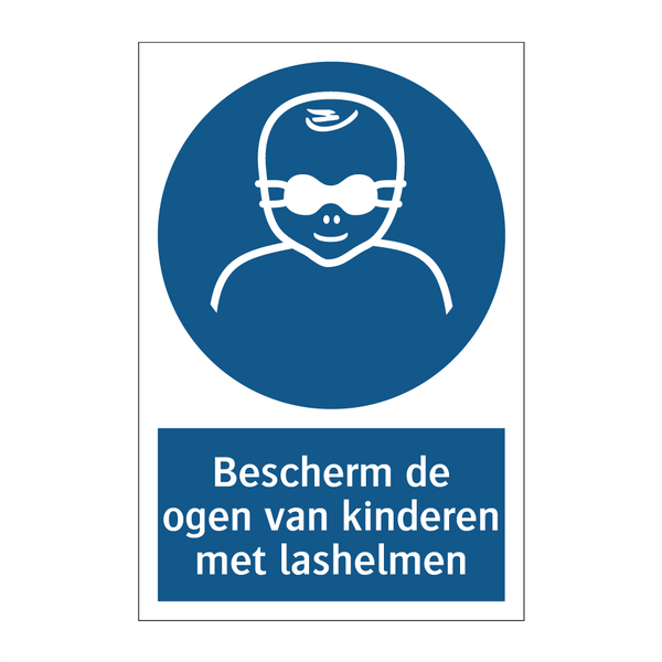 Bescherm de ogen van kinderen met lashelmen & Bescherm de ogen van kinderen met lashelmen