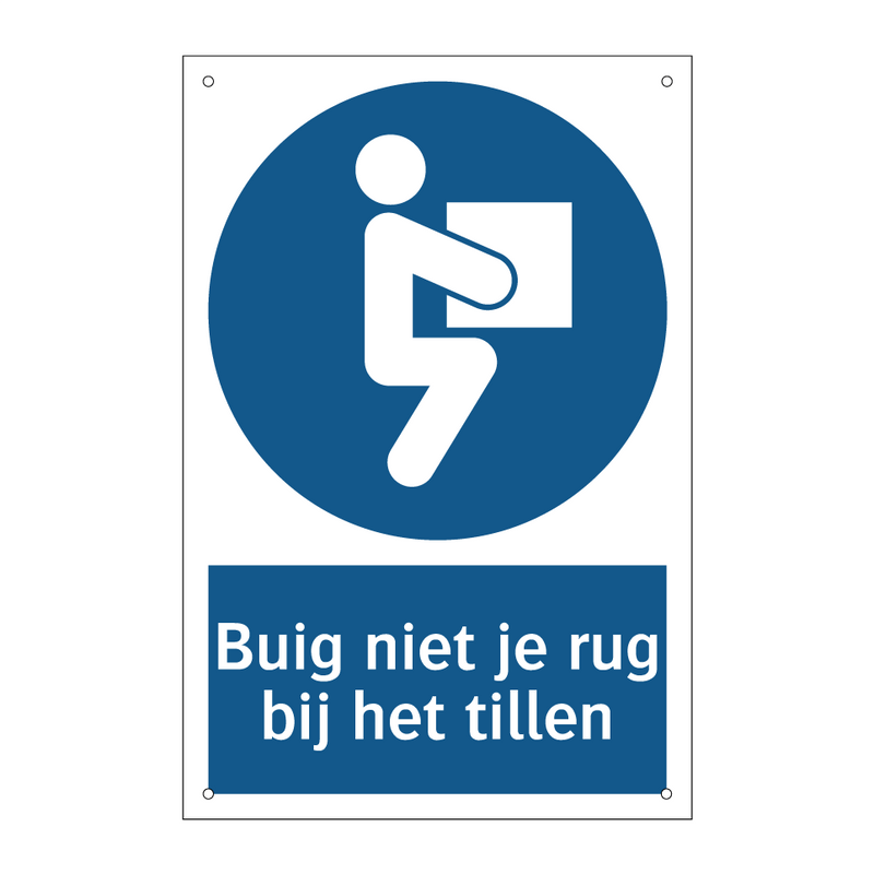 Buig niet je rug bij het tillen & Buig niet je rug bij het tillen & Buig niet je rug bij het tillen