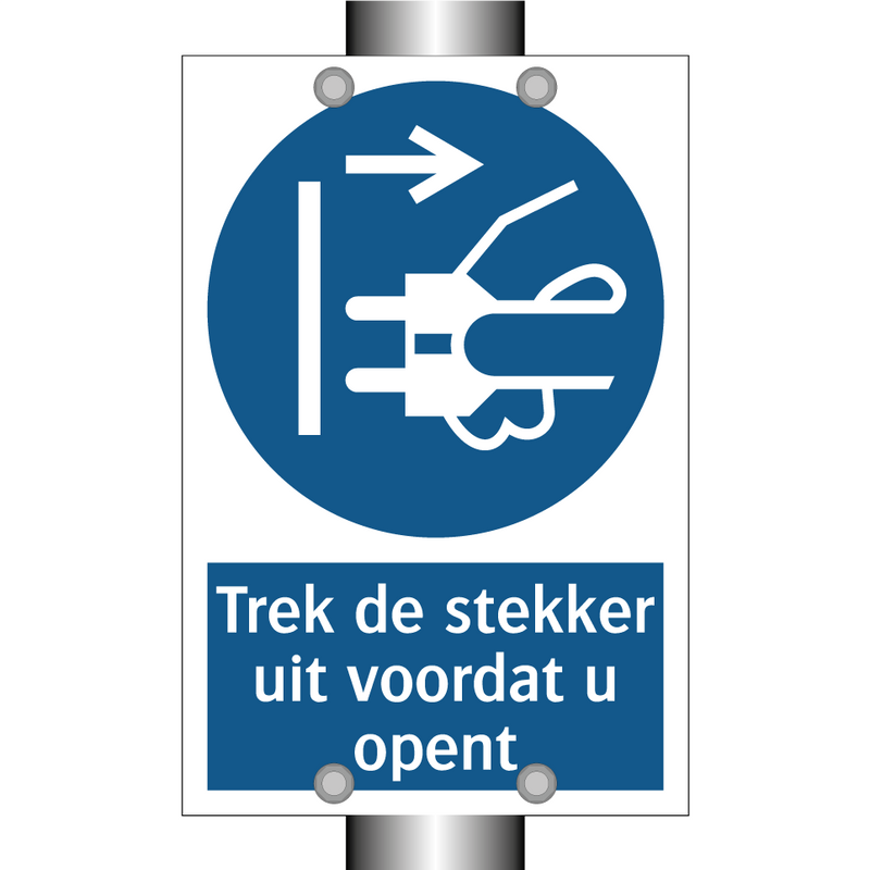 Trek de stekker uit voordat u opent & Trek de stekker uit voordat u opent