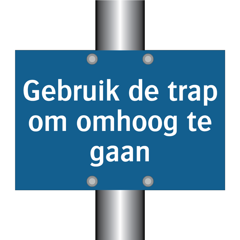 Gebruik de trap om omhoog te gaan & Gebruik de trap om omhoog te gaan