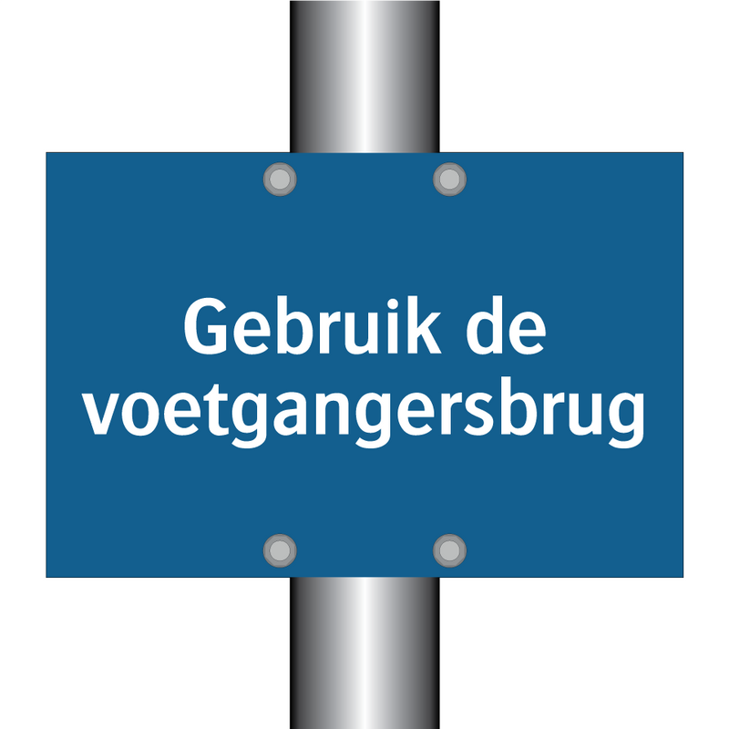 Gebruik de voetgangersbrug & Gebruik de voetgangersbrug & Gebruik de voetgangersbrug