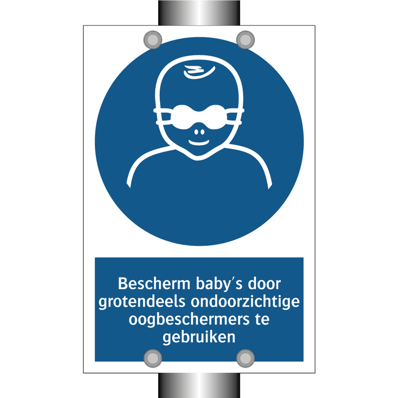 Bescherm baby's door grotendeels ondoorzichtige oogbeschermers te gebruiken