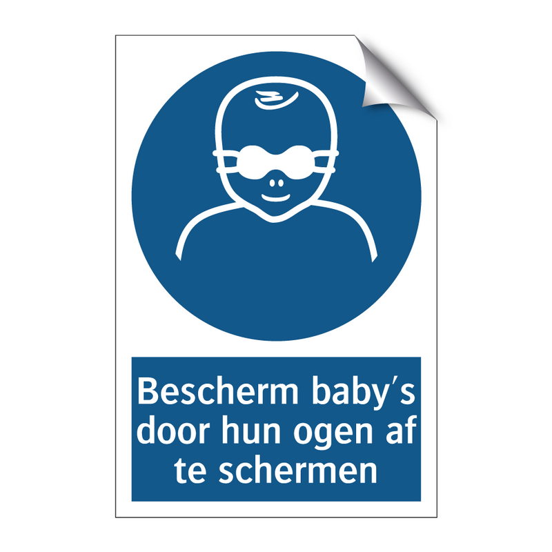 Bescherm baby's door hun ogen af te schermen & Bescherm baby's door hun ogen af te schermen