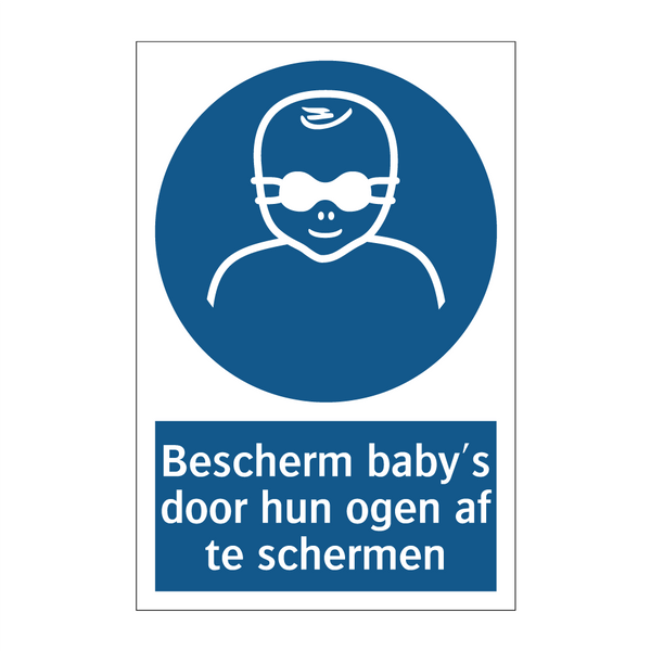 Bescherm baby's door hun ogen af te schermen & Bescherm baby's door hun ogen af te schermen