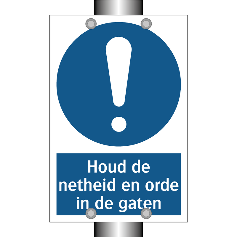 Houd de netheid en orde in de gaten & Houd de netheid en orde in de gaten