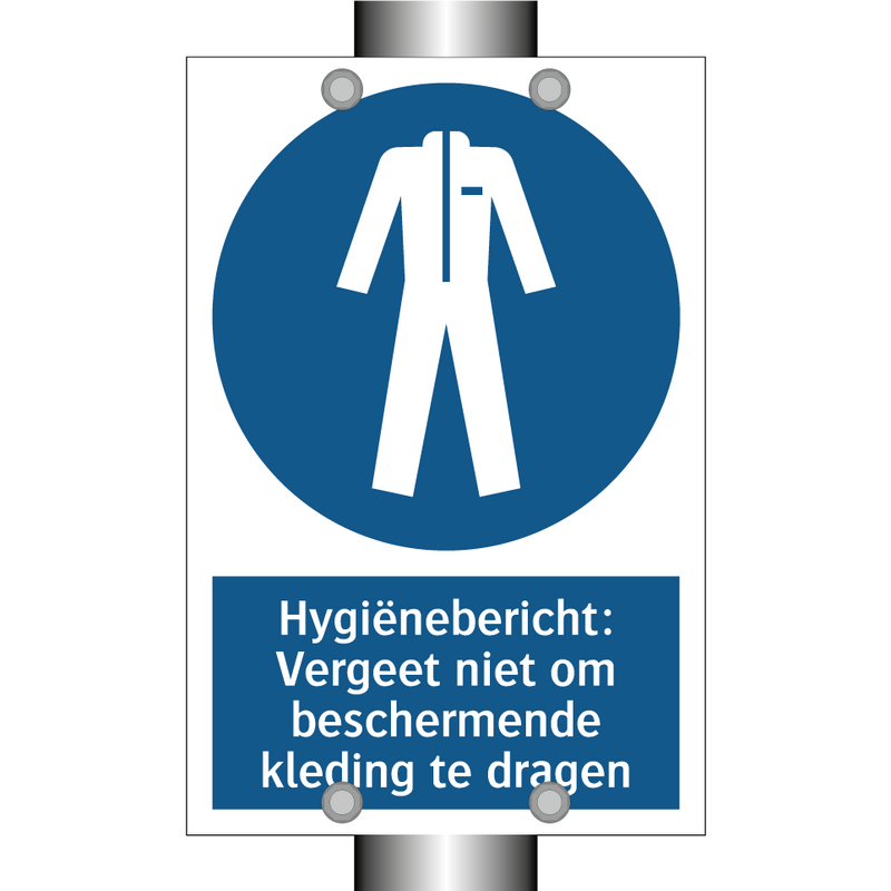 Hygiënebericht: Vergeet niet om beschermende kleding te dragen