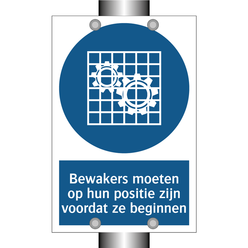 Bewakers moeten op hun positie zijn voordat ze beginnen