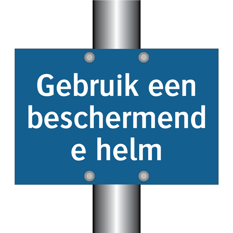 Gebruik een beschermende helm & Gebruik een beschermende helm & Gebruik een beschermende helm