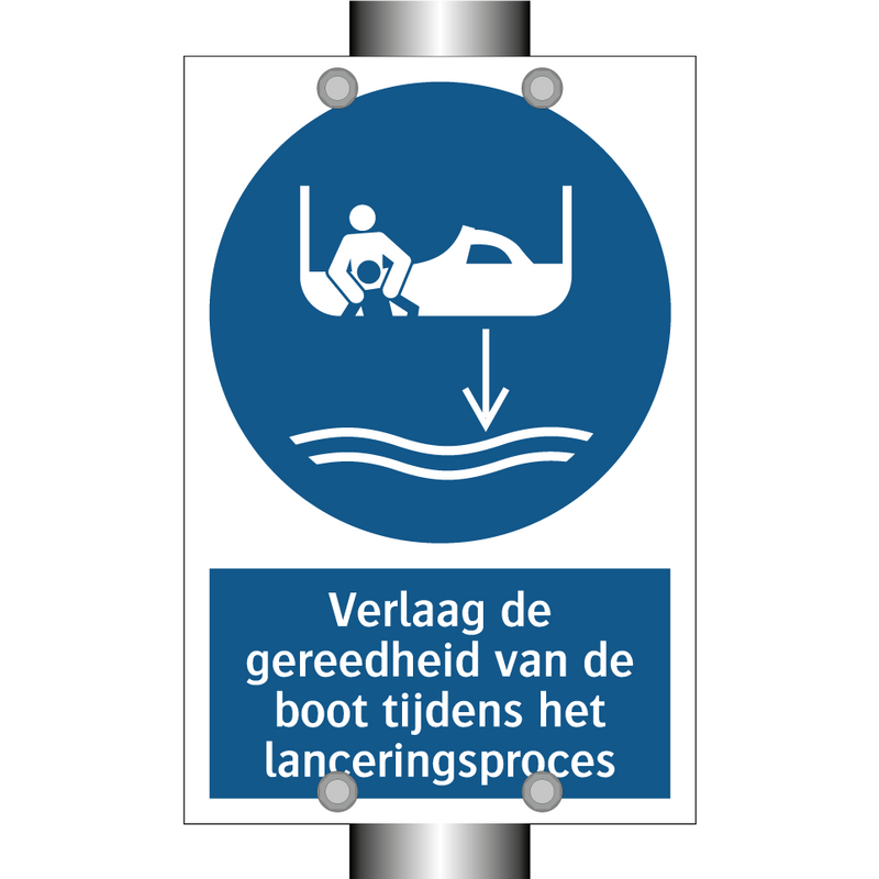 Verlaag de gereedheid van de boot tijdens het lanceringsproces