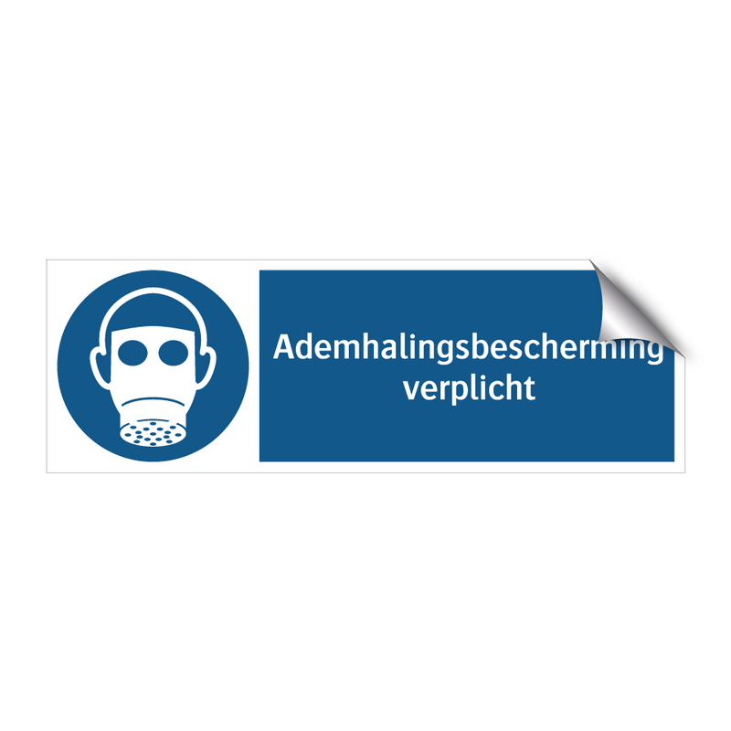 Ademhalingsbescherming verplicht & Ademhalingsbescherming verplicht