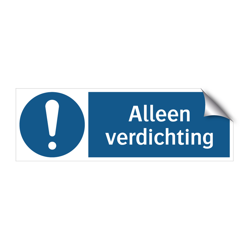 Alleen verdichting & Alleen verdichting & Alleen verdichting & Alleen verdichting