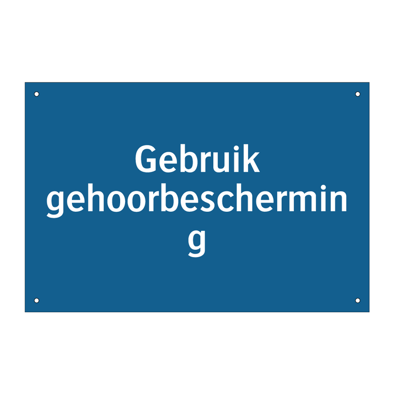 Gebruik gehoorbescherming & Gebruik gehoorbescherming & Gebruik gehoorbescherming